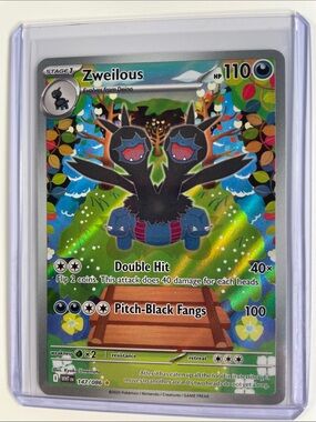 Pokemon Zweilous Holo Foil Card - Black, Blue, Green